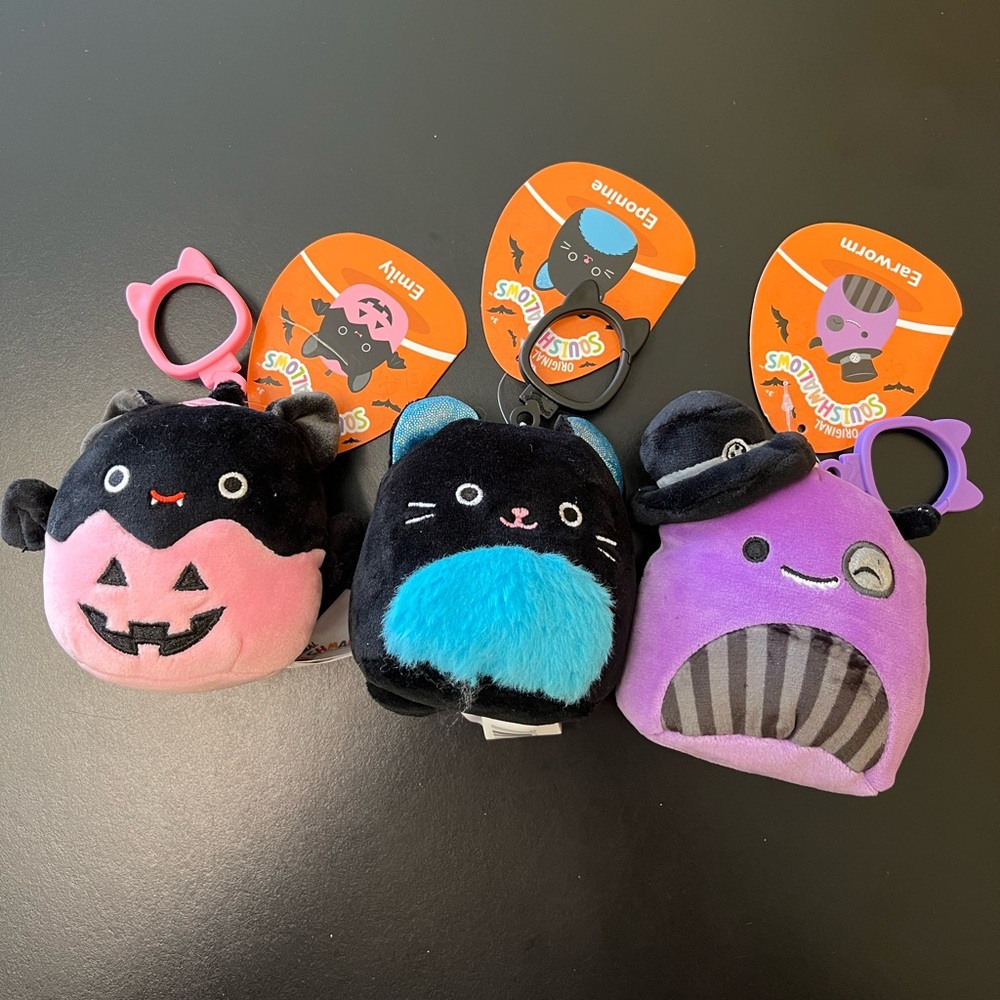 *BUNDLE* Squishmallows 3.5” Keychains Halloween